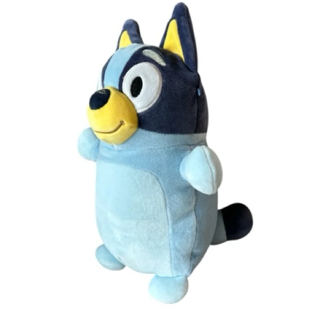 2-Piece Set Bluey Pillow and Plush Bundle -soft Kids toys. Blue and White.